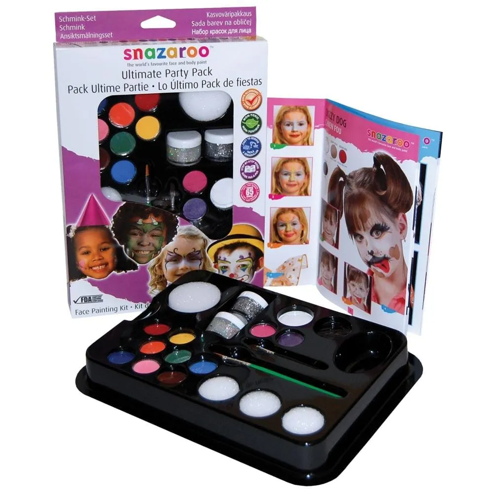 Ultimate Party Pack Party Snazaroo Face Paint & Makeup Kit