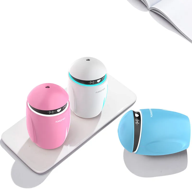 USB Mini Humidifier Fan Small Night Lamp Atomized Air