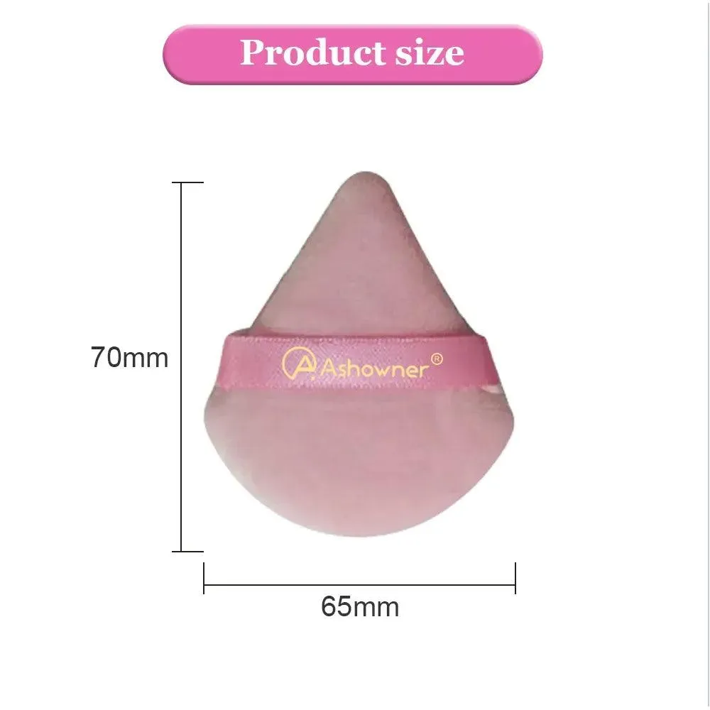 Velvet Triangle Makeup Sponge Set: Precision Beauty Sponges for Flawless Application