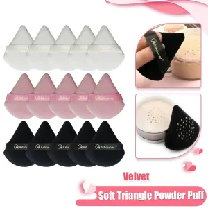 Velvet Triangle Makeup Sponge Set: Precision Beauty Sponges for Flawless Application