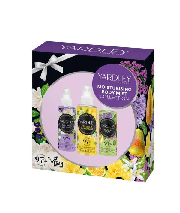 Yardley Floral Moisturising Body Mist Collection Gift Set